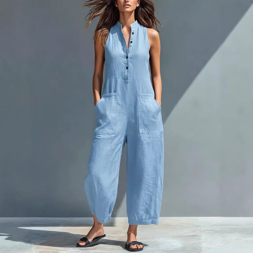 Allure contemporaine et confort absolu en combinaison pantalon ample Avenue des Dames