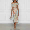 robe-longue-florale-bleu-satin-avenue-des-dames