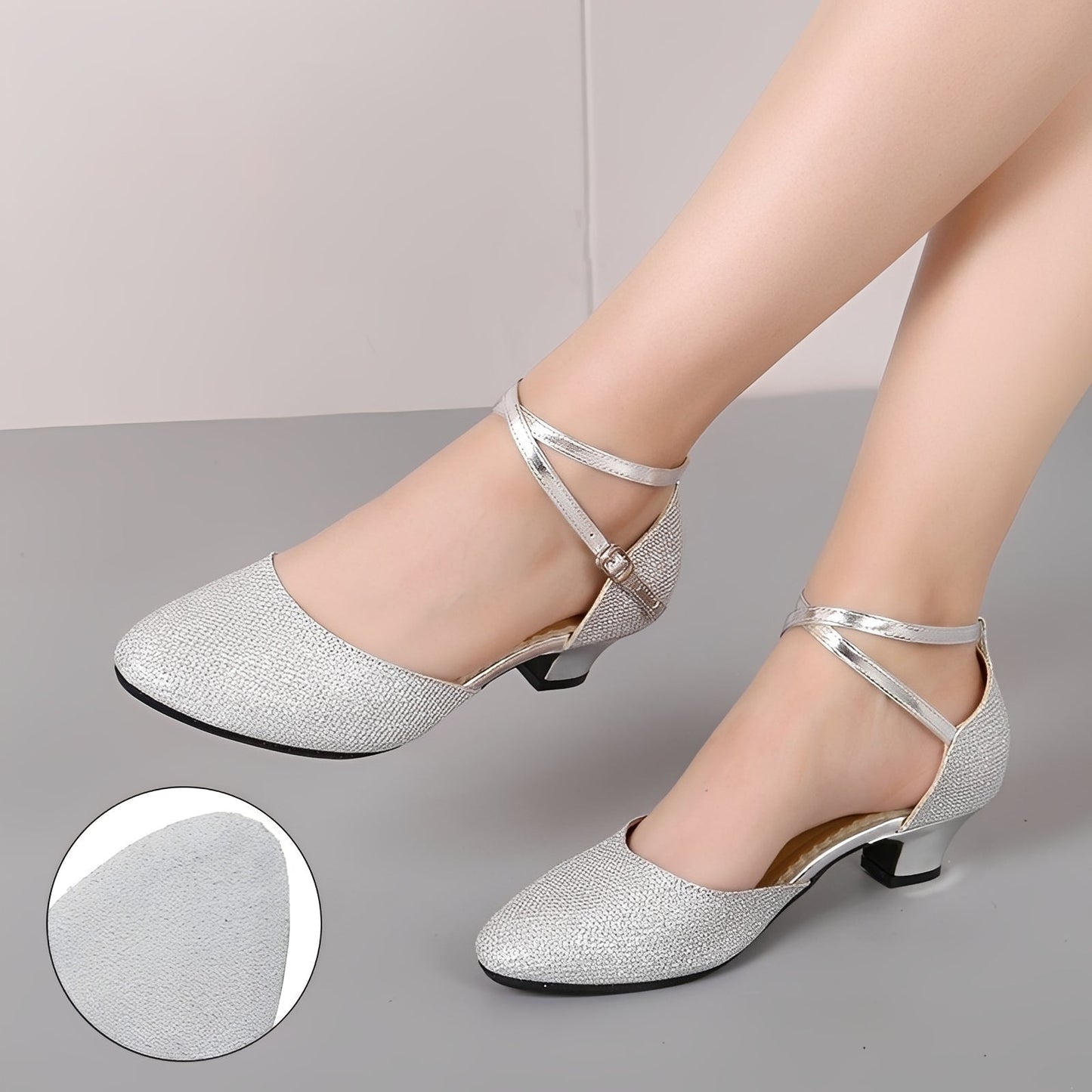 Sara - Sandales élégantes à paillettes