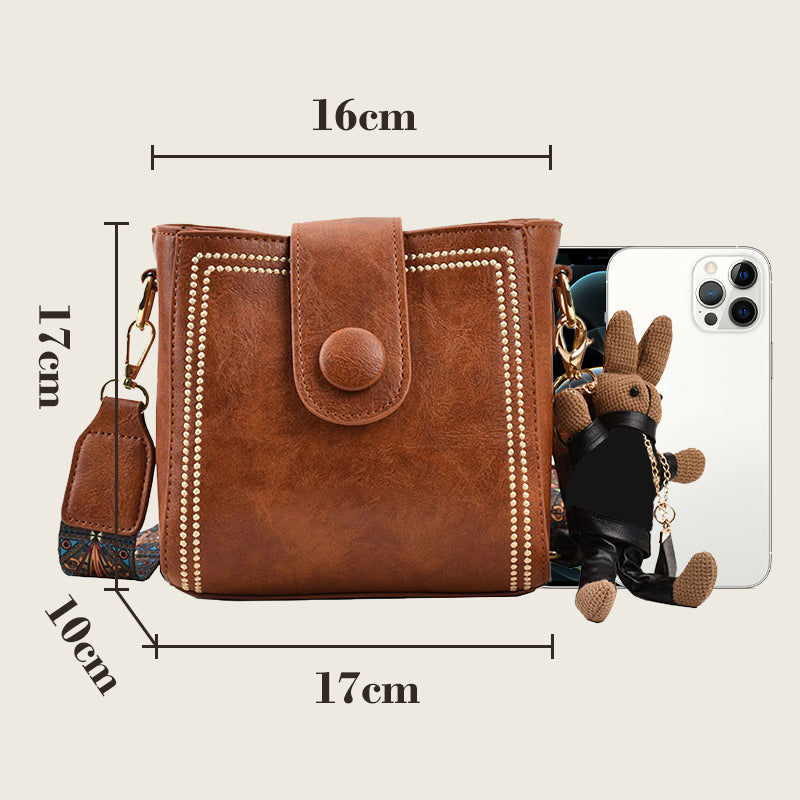 Andriani - Sac à main vintage avec bandoulière ajustable
