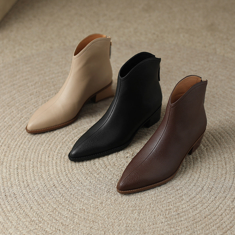 Noliane™ - Bottines de luxe à talon bas