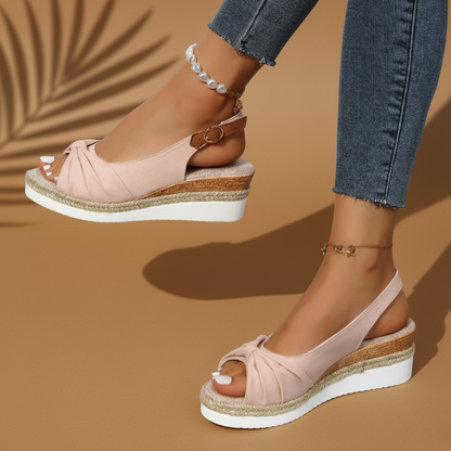 Elsa - Sandales compensées espadrilles