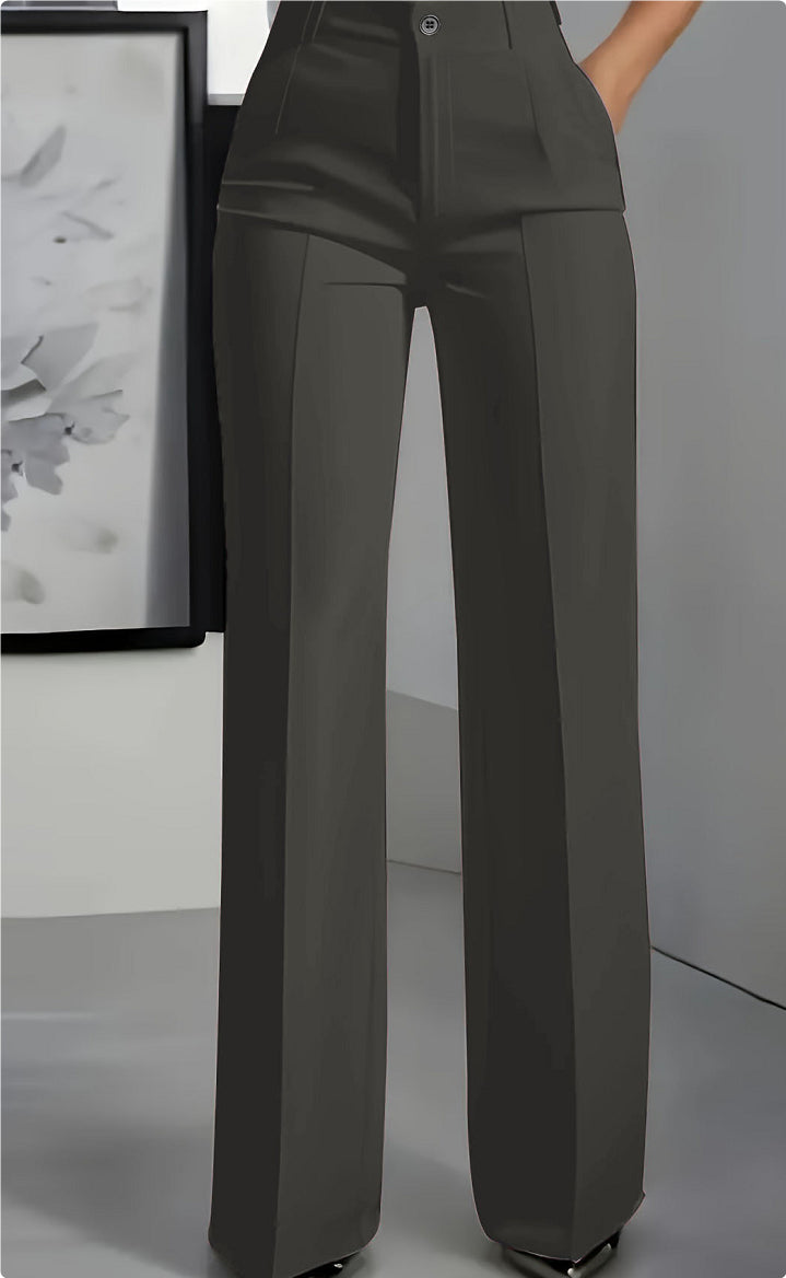 Lina - Pantalon minimaliste blanc