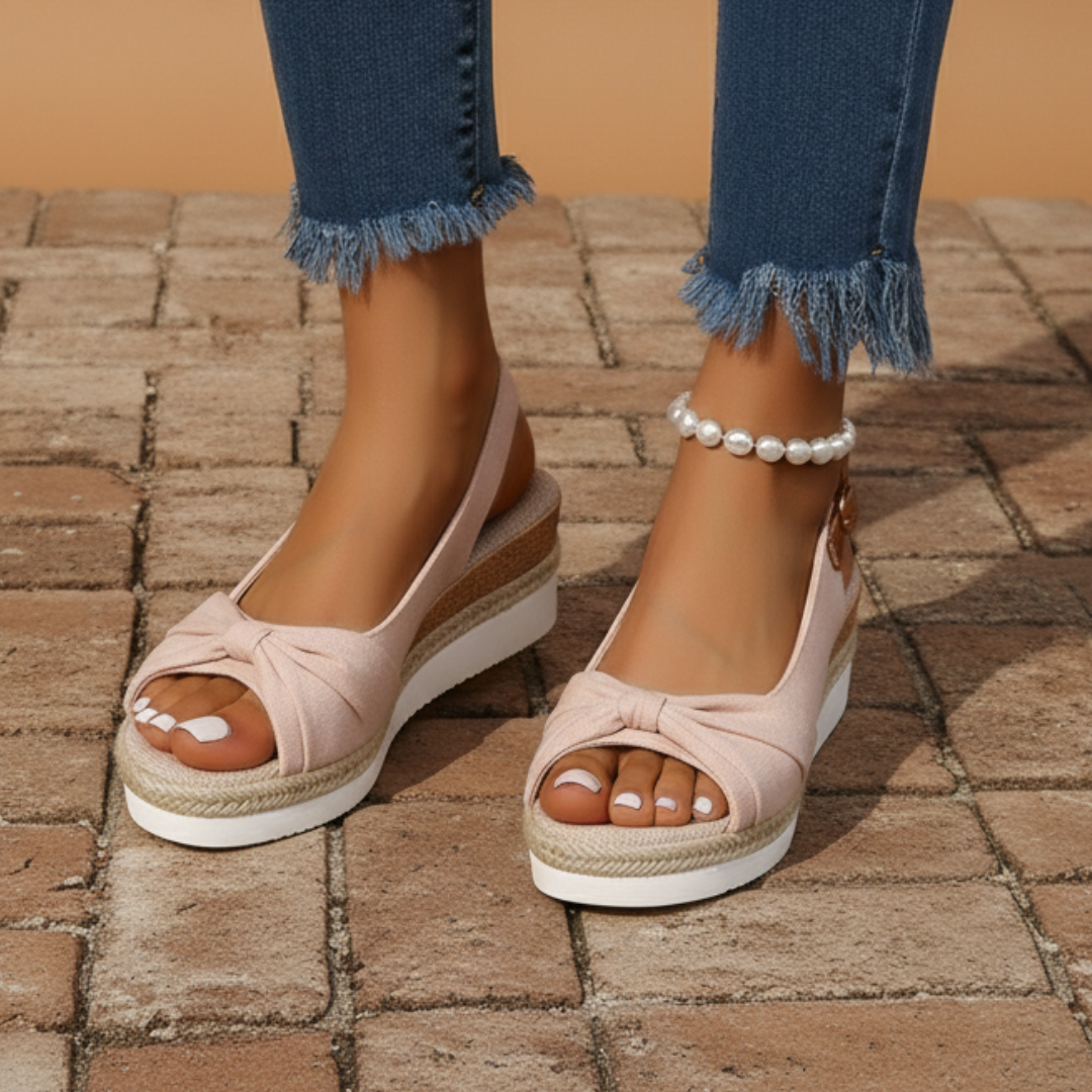 Elsa - Sandales compensées espadrilles