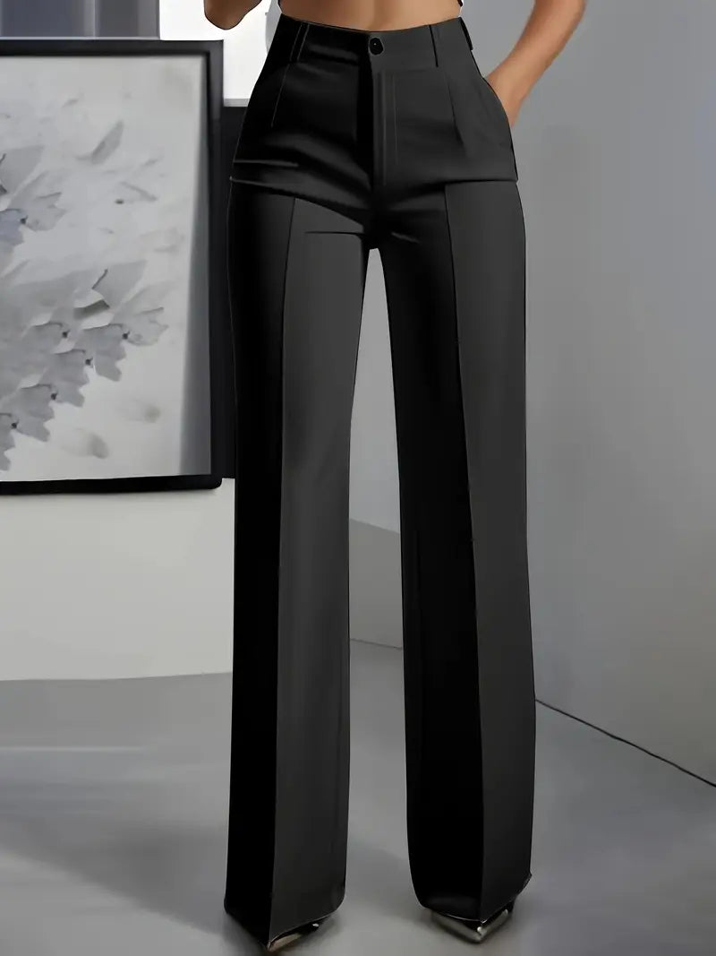 Lina - Pantalon minimaliste blanc