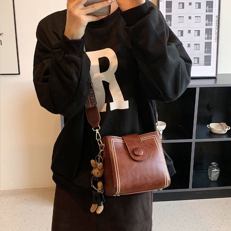 Andriani - Sac à main vintage avec bandoulière ajustable
