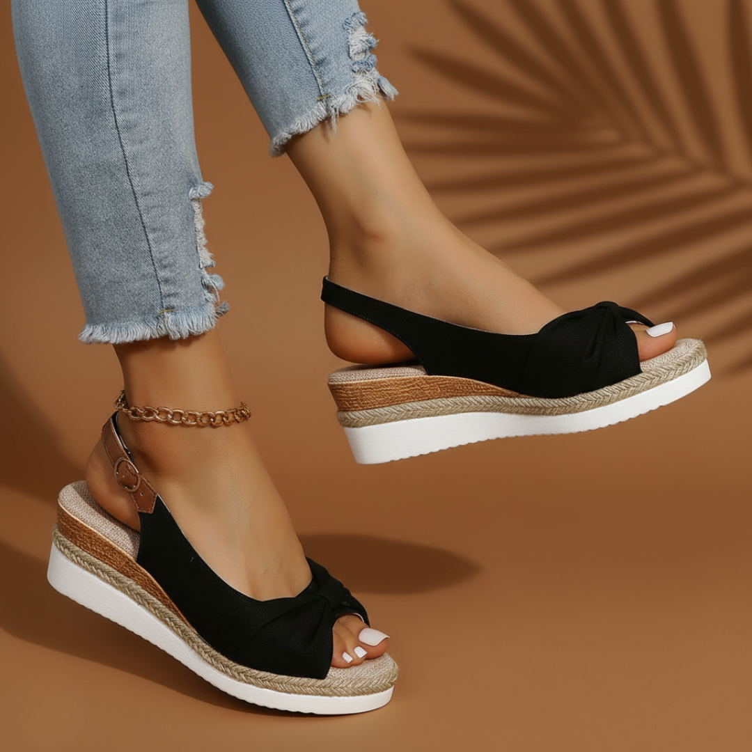 Elsa - Sandales compensées espadrilles