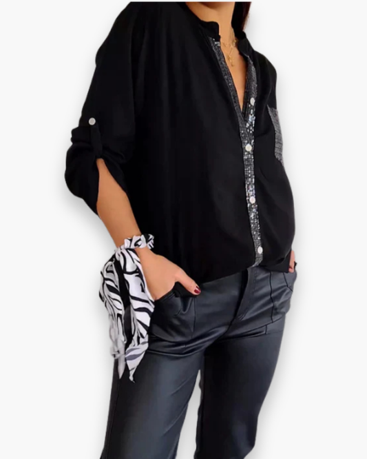 Top long à sequins | Look glamour