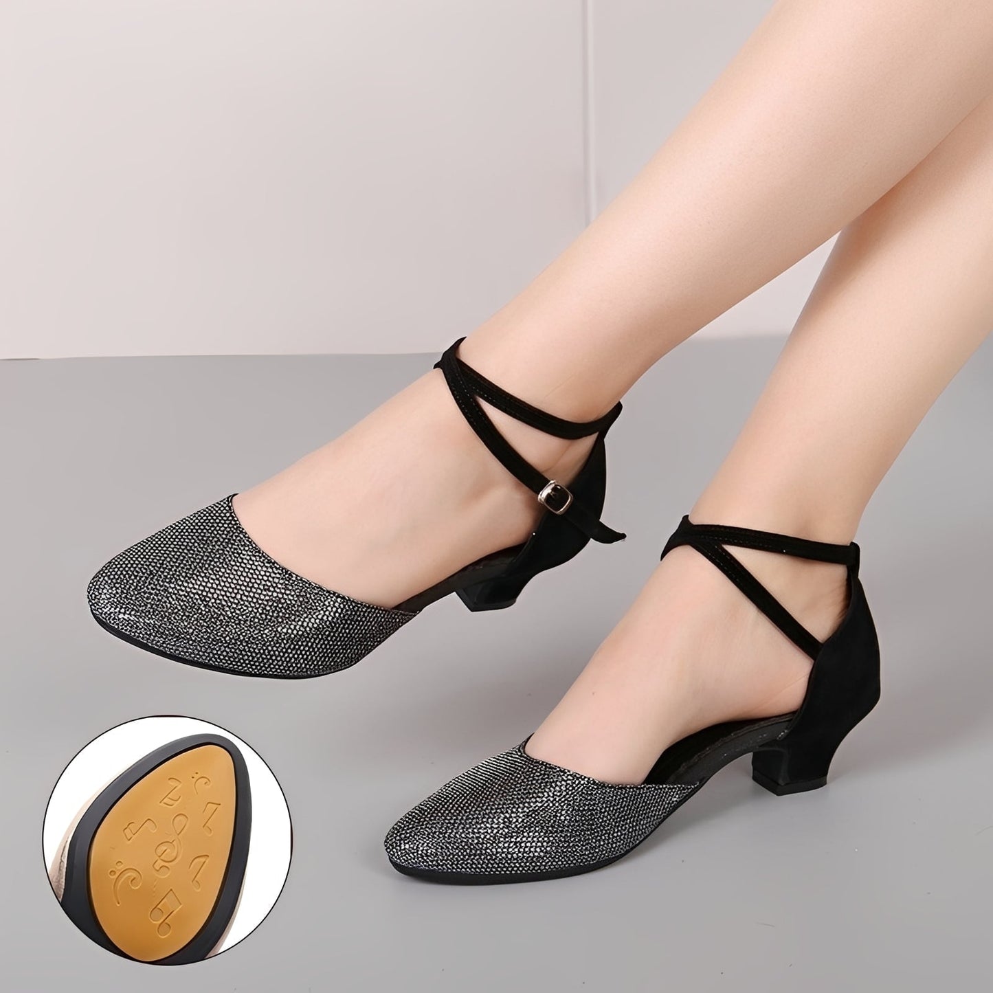 Sara - Sandales élégantes à paillettes