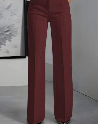 Lina - Pantalon minimaliste blanc
