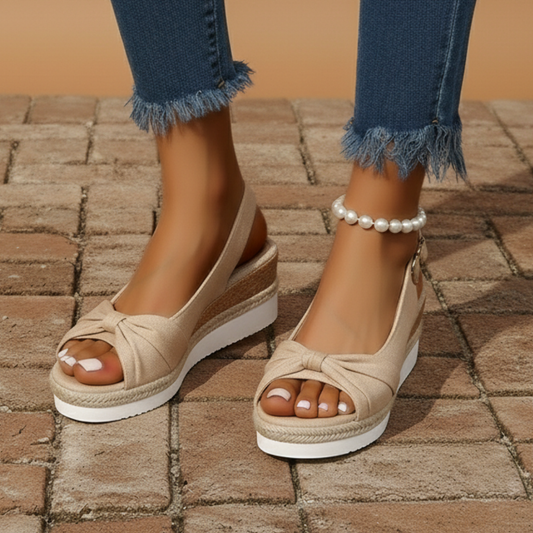 Elsa - Sandales compensées espadrilles
