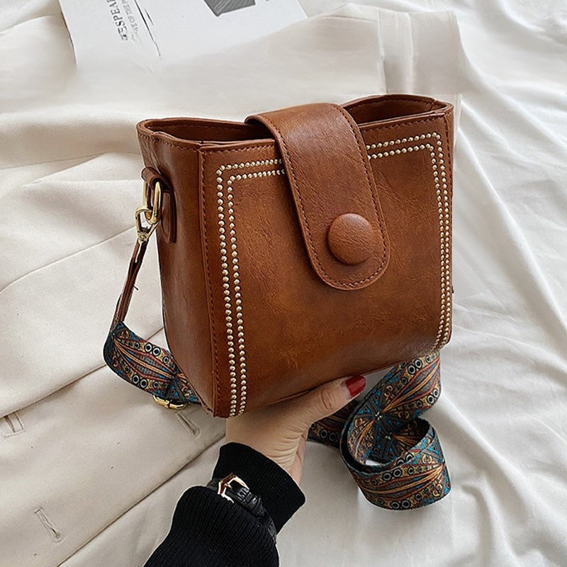 Andriani - Sac à main vintage avec bandoulière ajustable
