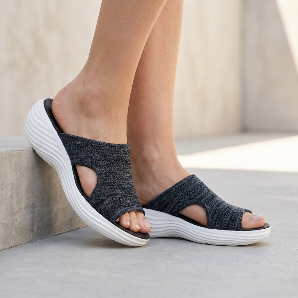 Sandales orthopédiques à plateforme en maille respirante