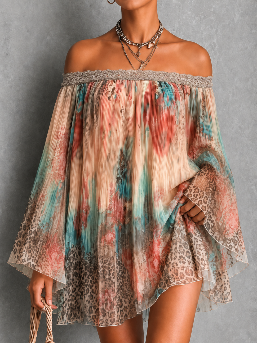 Aurélie | Robe fluide imprimée bohème