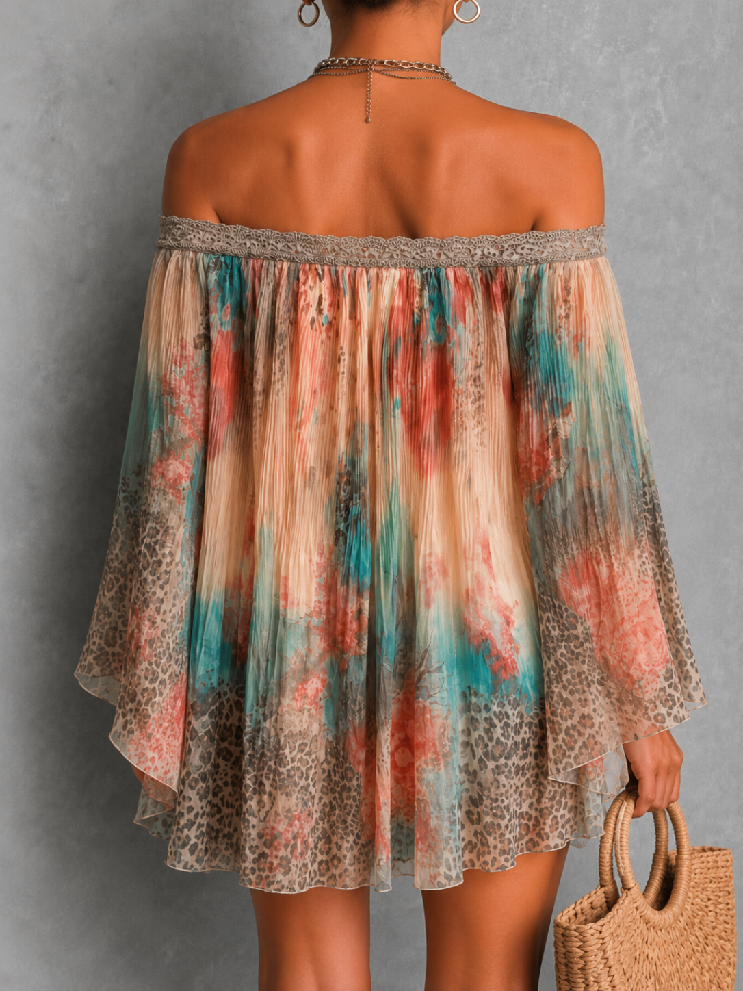 Aurélie | Robe fluide imprimée bohème