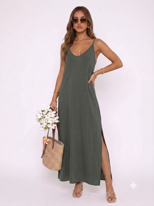 Robe Longue à Bretelles – Séléné