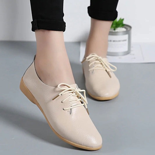 Héritage - Mocassins Derbies Femme en Cuir