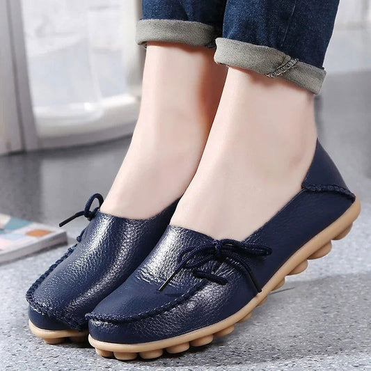 Pure - Mocassins Chic avec Nœud Décoratif