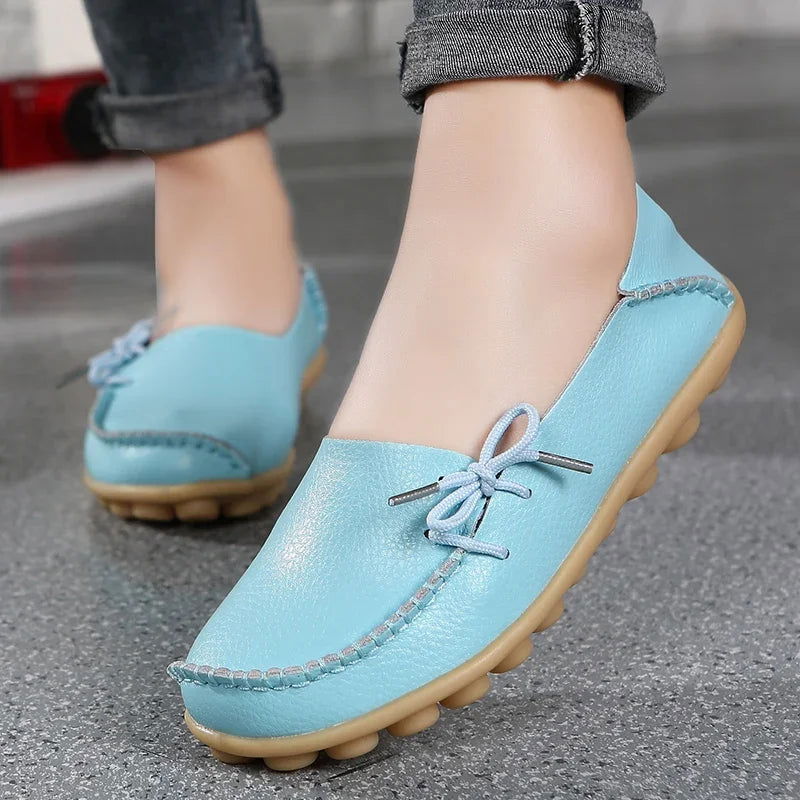 Pure - Mocassins Chic avec Nœud Décoratif