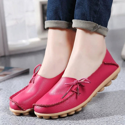 Pure - Mocassins Chic avec Nœud Décoratif