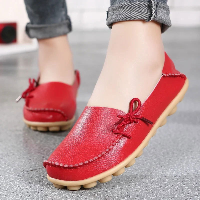 Pure - Mocassins Chic avec Nœud Décoratif
