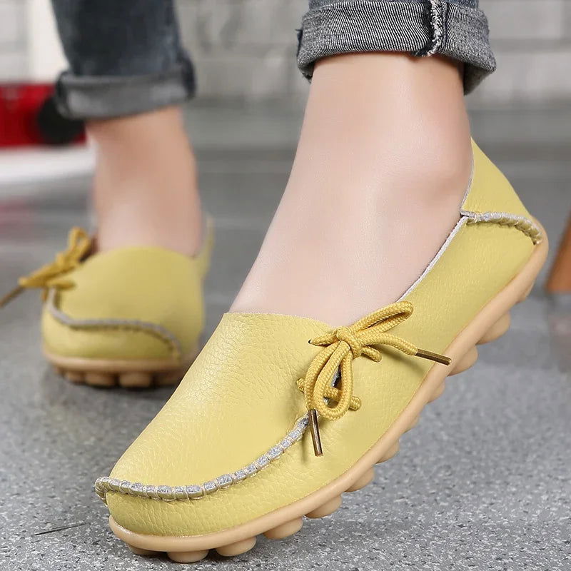 Pure - Mocassins Chic avec Nœud Décoratif