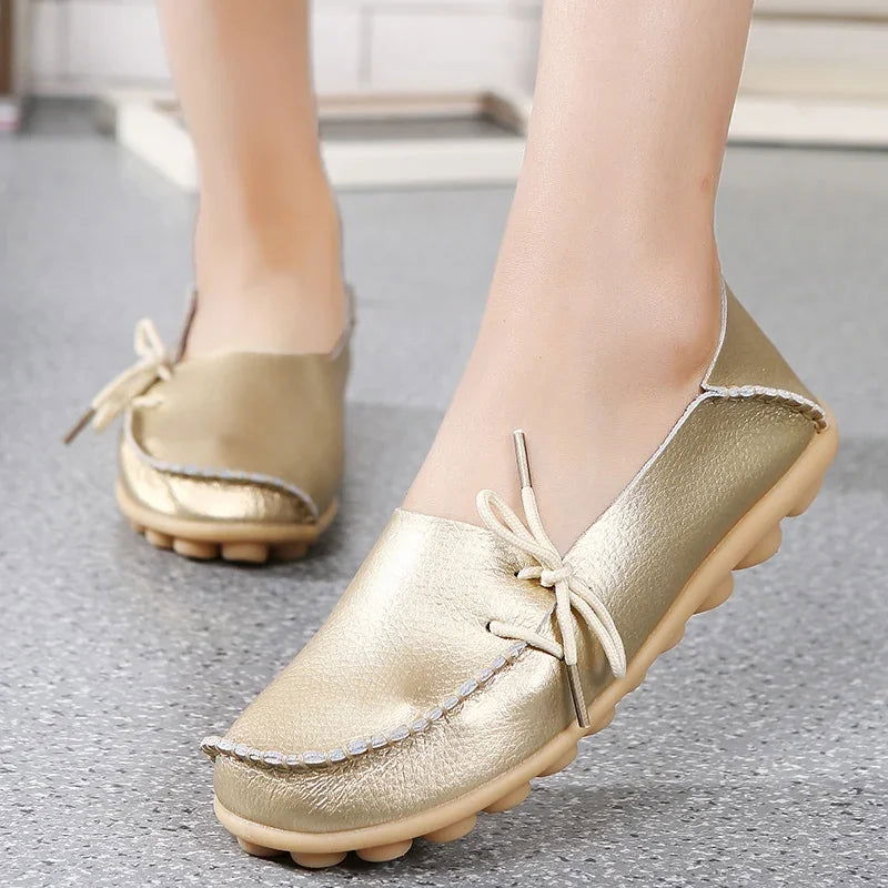 Pure - Mocassins Chic avec Nœud Décoratif