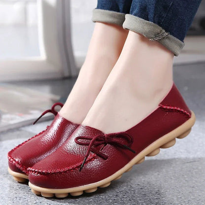 Pure - Mocassins Chic avec Nœud Décoratif