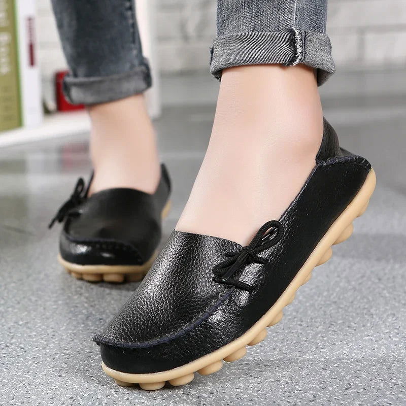 Pure - Mocassins Chic avec Nœud Décoratif
