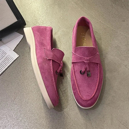 Studio - Mocassins Daim avec Nœud