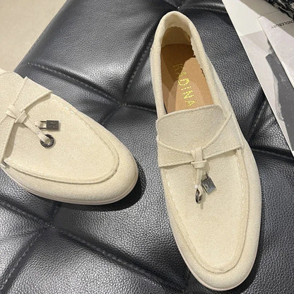 Studio - Mocassins Daim avec Nœud