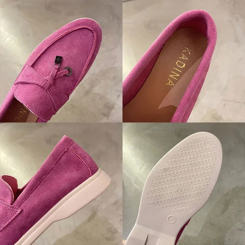 Studio - Mocassins Daim avec Nœud