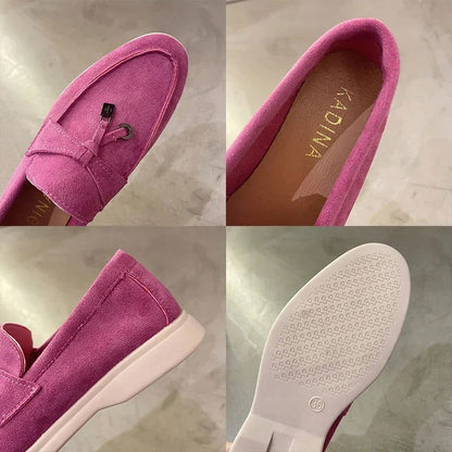 Studio - Mocassins Daim avec Nœud