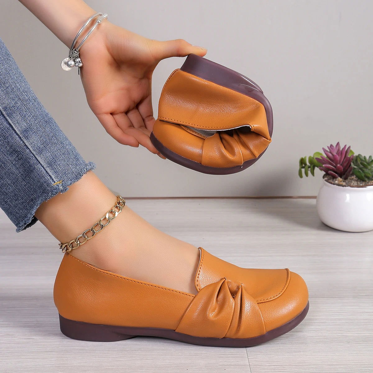 Écorce – Mocassins Légère et Pratique