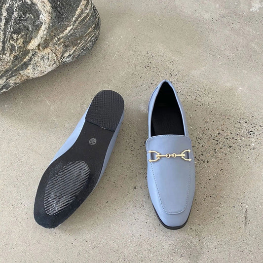 Ora - Mocassins Cuir Lisse Détail Métallique