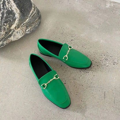 Ora - Mocassins Cuir Lisse Détail Métallique