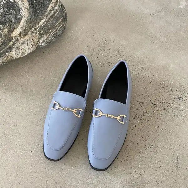 Ora - Mocassins Cuir Lisse Détail Métallique