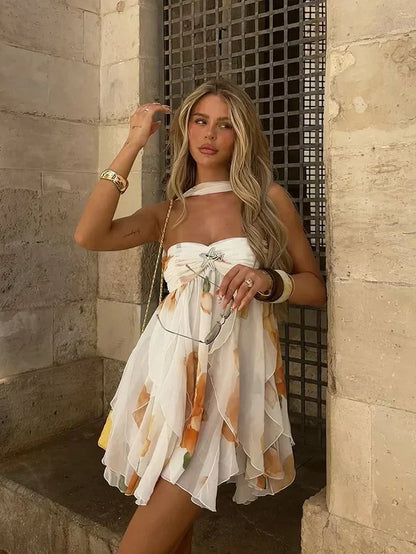 Solène™ | Robe d’été à fleurs et volants légers