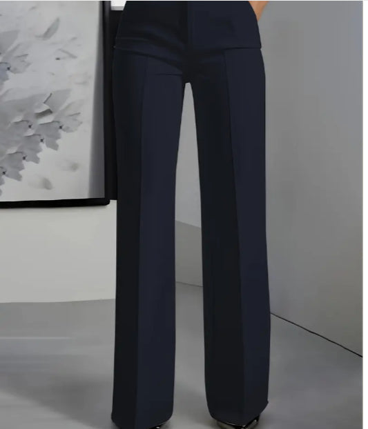 Lina - Pantalon minimaliste blanc