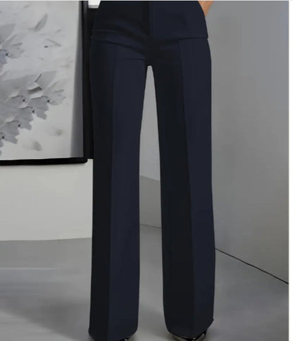 Lina - Pantalon minimaliste blanc