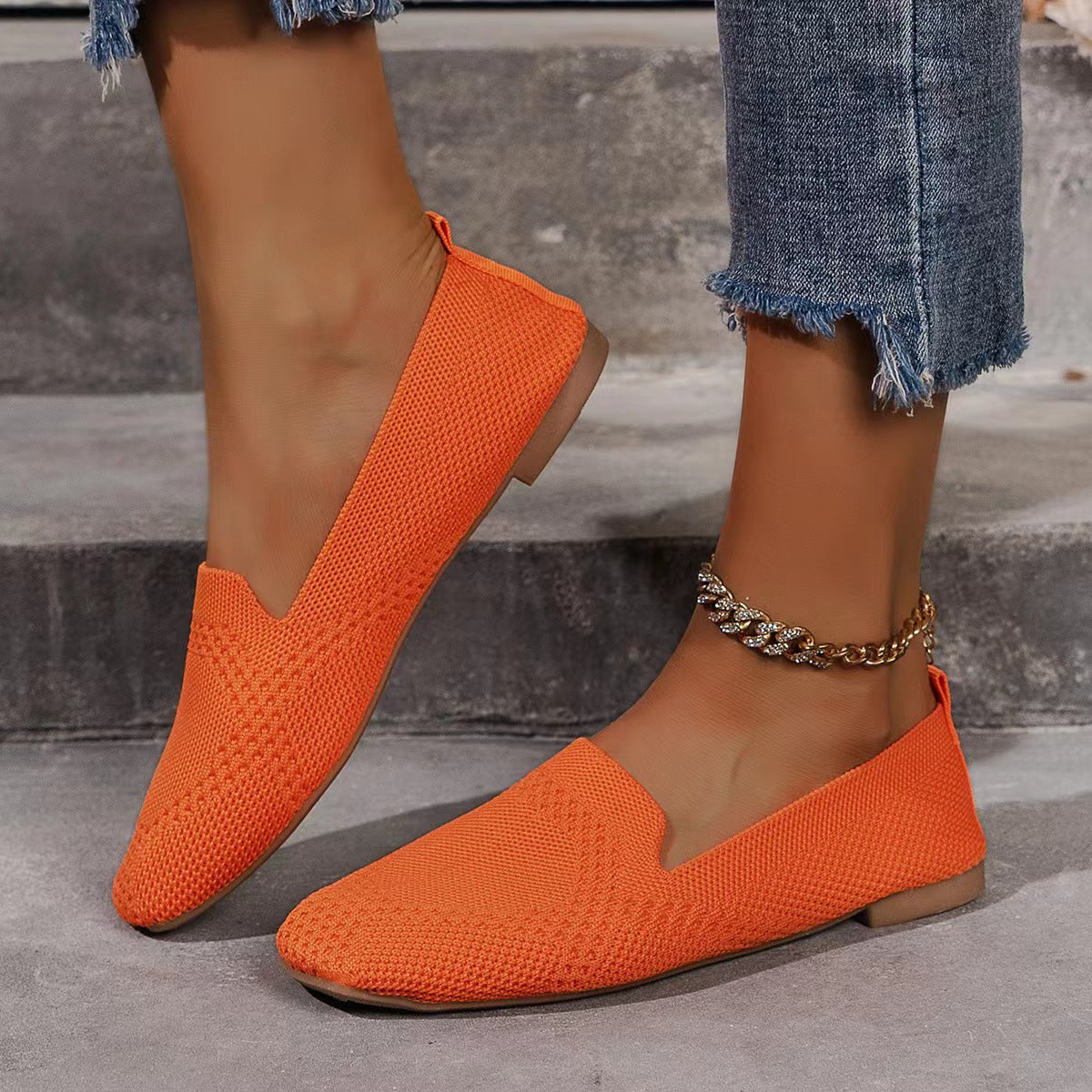 ballerines-chic-mesh-orange-terracotta-et-gris