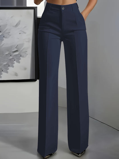 Lina - Pantalon minimaliste blanc