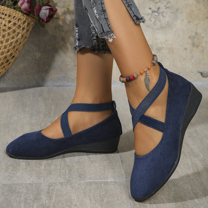 Louna™ | Ballerines à Talon Compensé