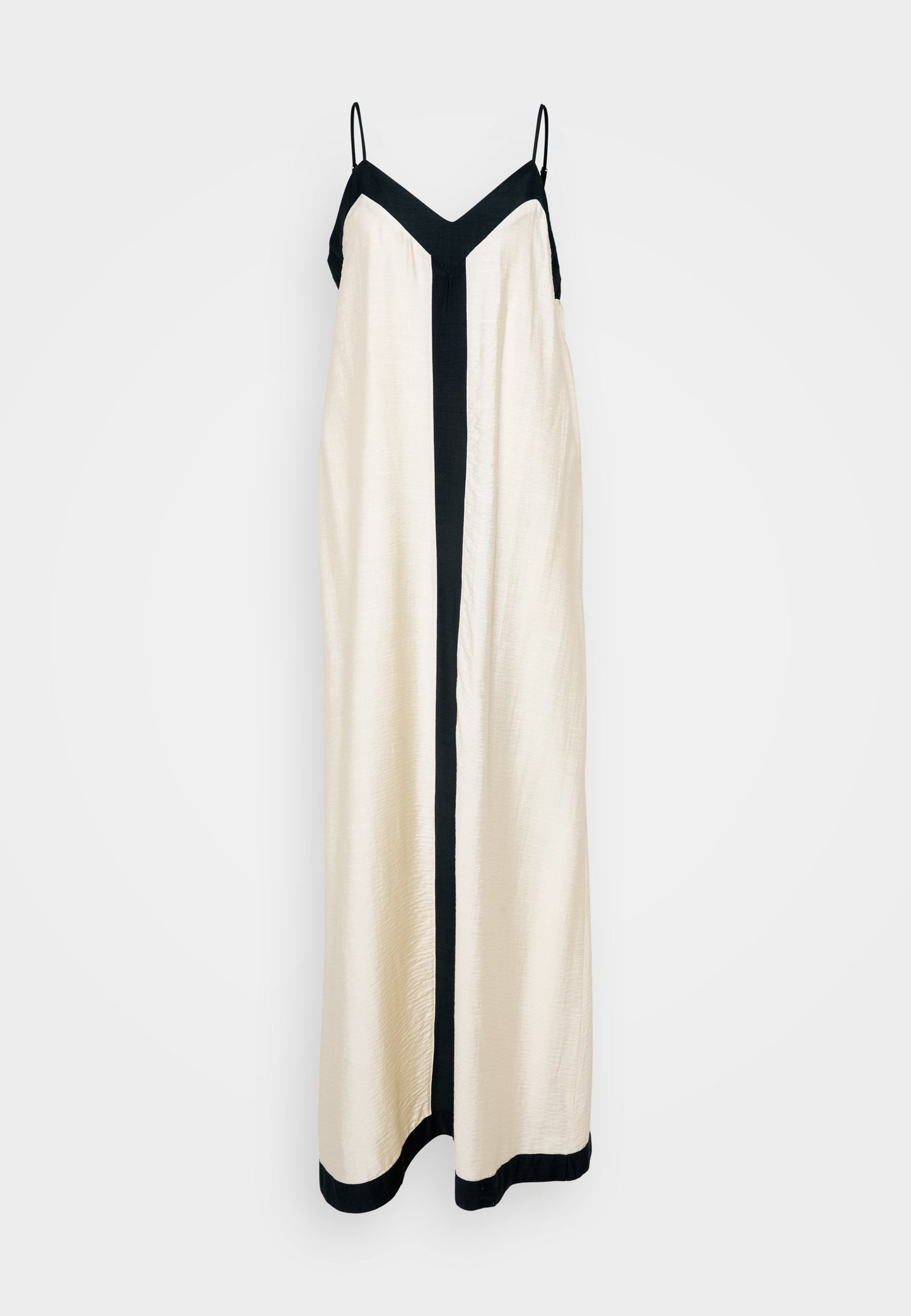 Robe de soirée bicolore sans manches au style chic