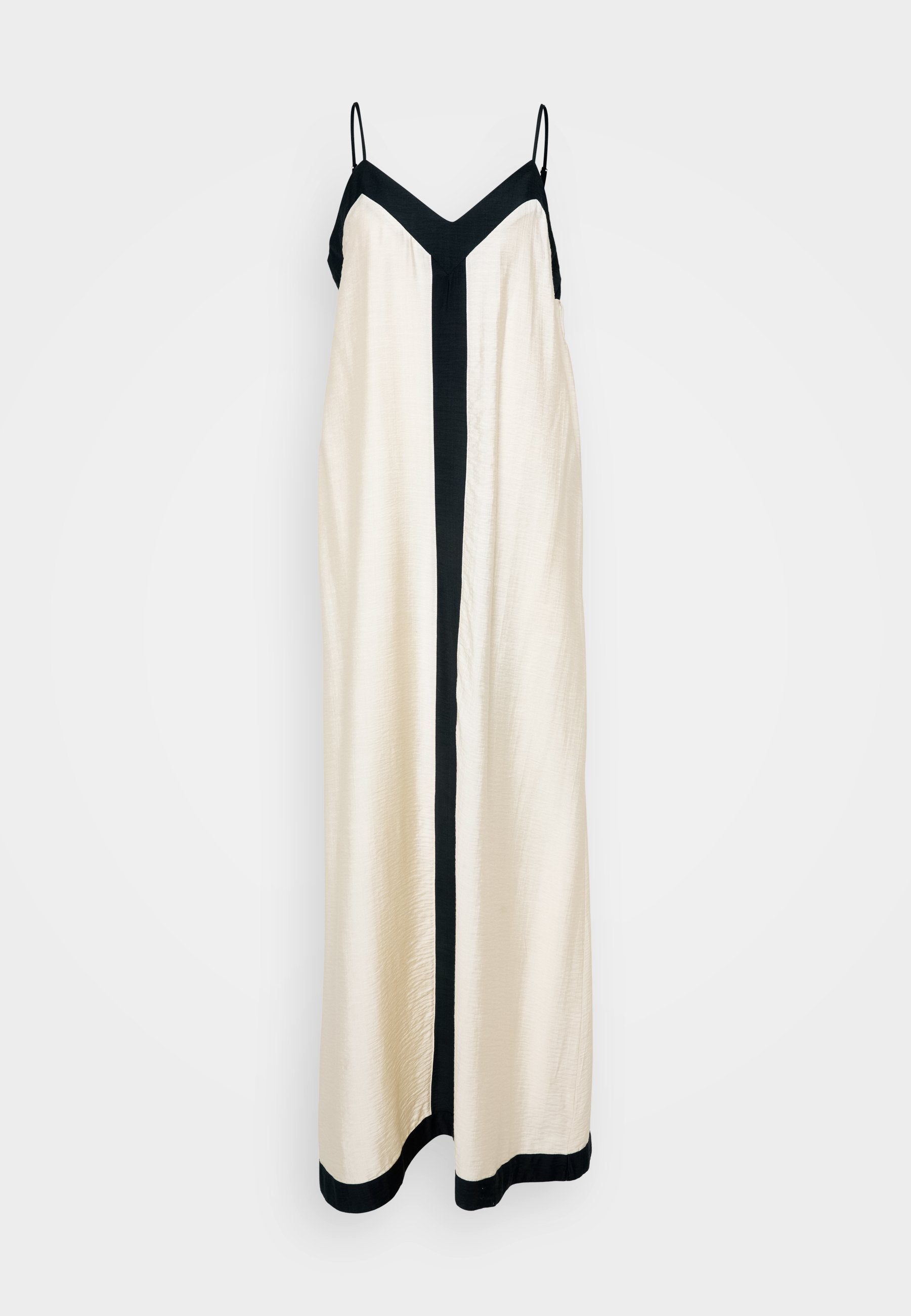 Robe de soirée bicolore sans manches au style chic