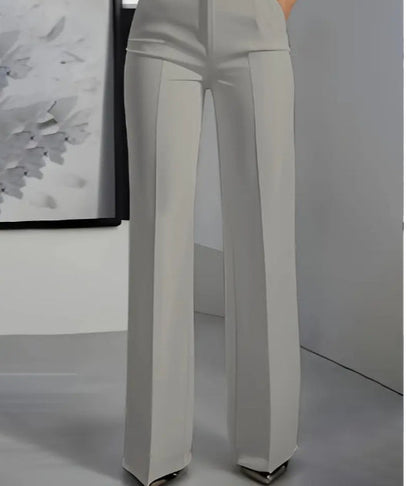 Lina - Pantalon minimaliste blanc