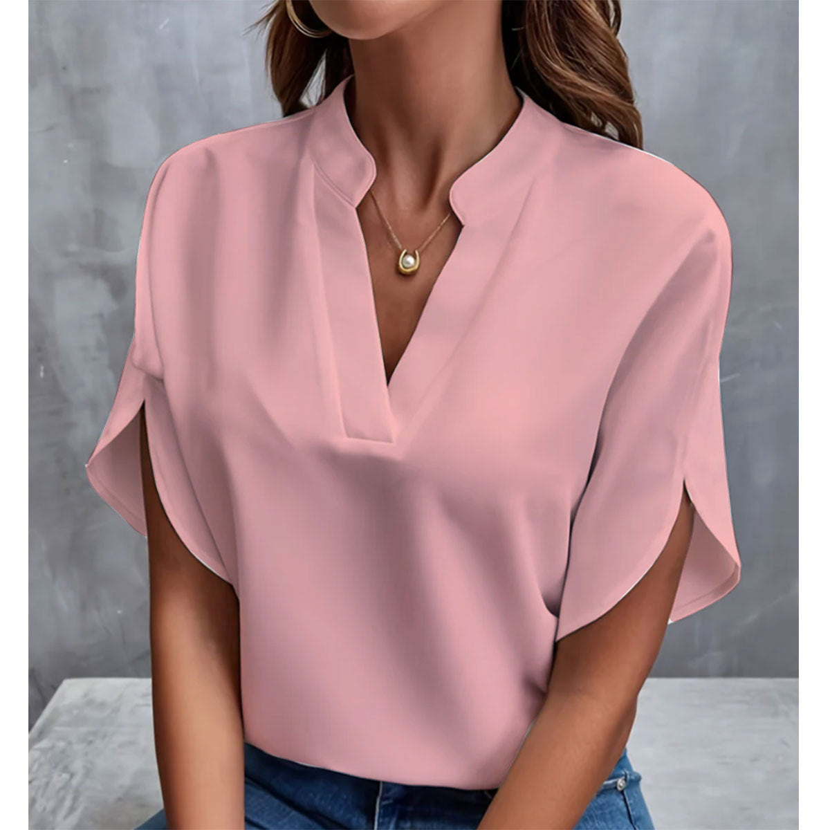 Isalie™ – Blouse élégante tissu fluide