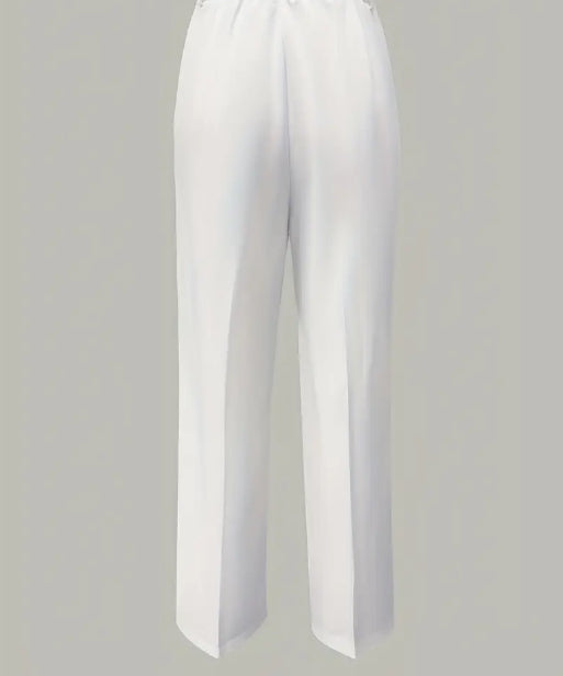 Lina - Pantalon minimaliste blanc