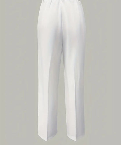 Lina - Pantalon minimaliste blanc