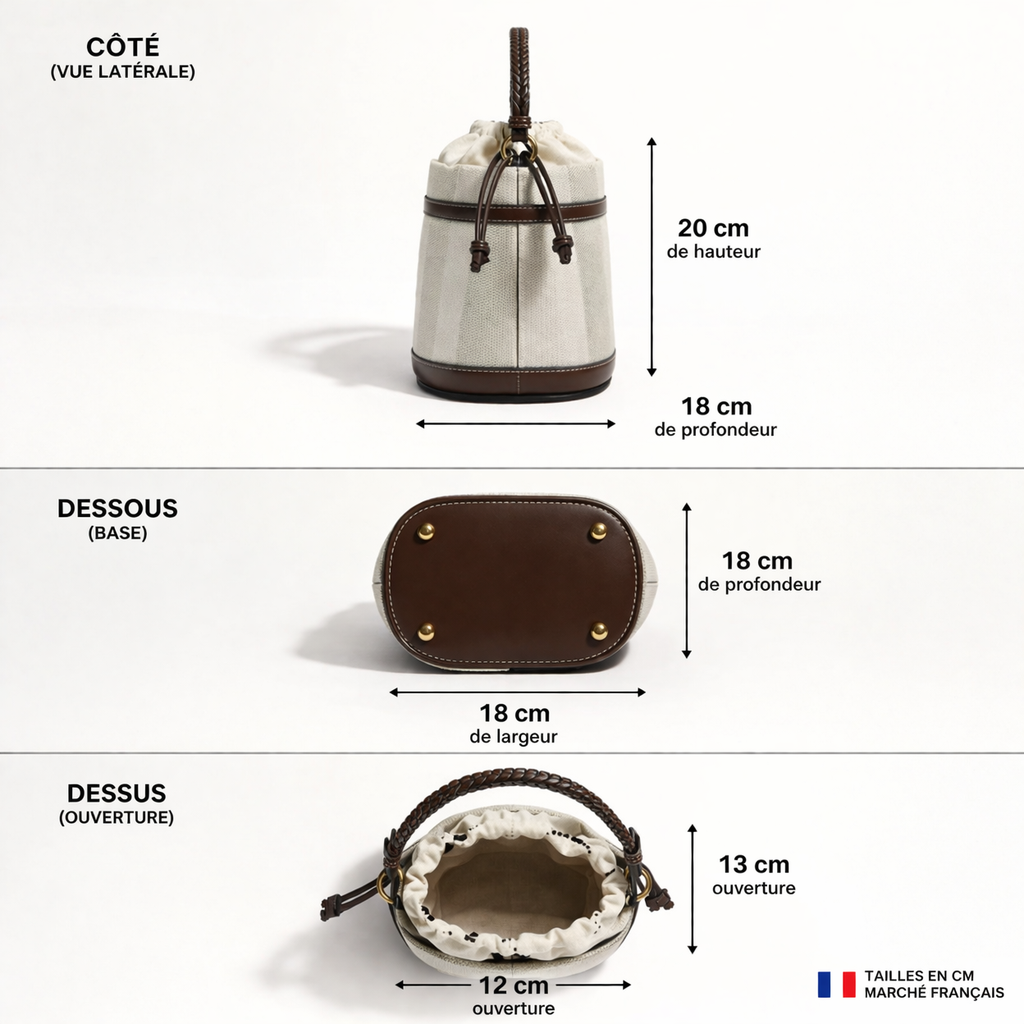 Sac seau en toile Zaraa